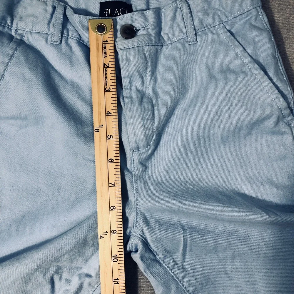 Children's‎ Place Shorts Boys 10 Light Blue Chino Bermuda Kids Adjustable Waist